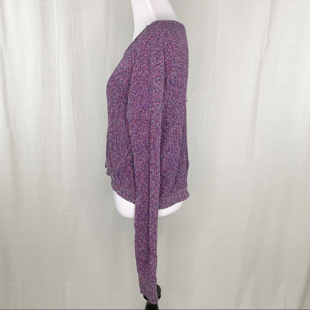American Eagle purple and pink sweater - Picture 8 of 14